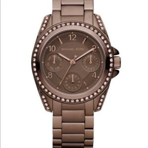 Michael Kors MK5614 33mm Women's Ladies Watch Steel Bracelet Brown/Ocre